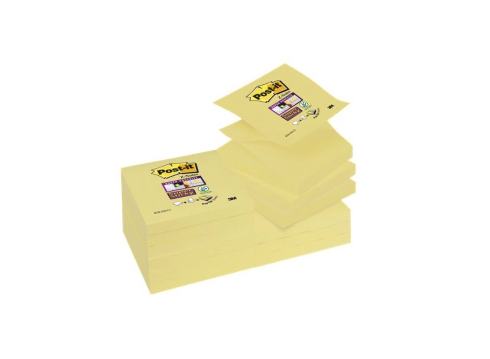Post-it® Super Sticky Z-Notes, 6 Blocchetti, 76 x 76 mm