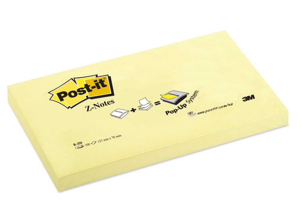 Post-it® Z-Notes, Blocchetti da 100 Fogli, 76 x 76 mm 0832085