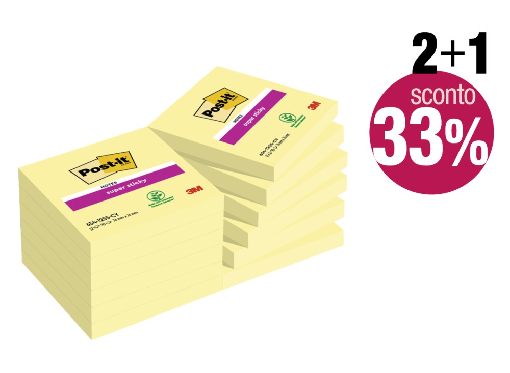 POST-IT SUPERSTICKY CANARY MM 47,6x47,6