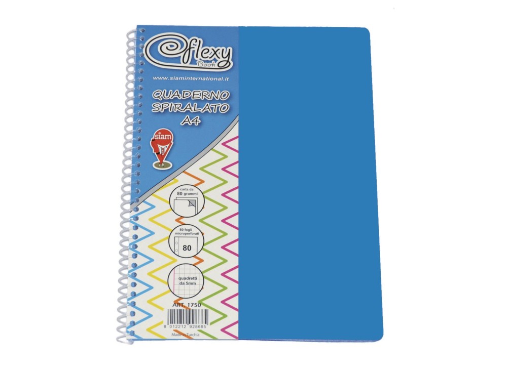 Quaderni Spiralati A4 con fori a Righe e a Quadretti 80 Fogli 0831148