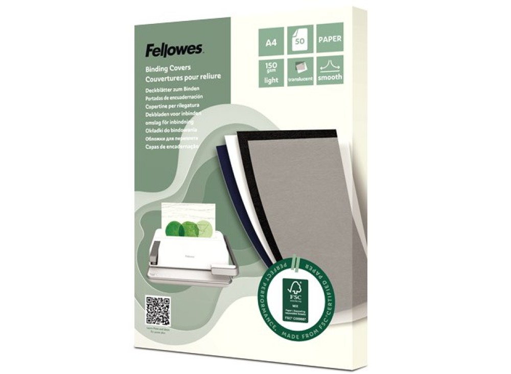 Quadranti rilegatura A4 carta 150 gsm FSC® Fellowes, 50 pz
