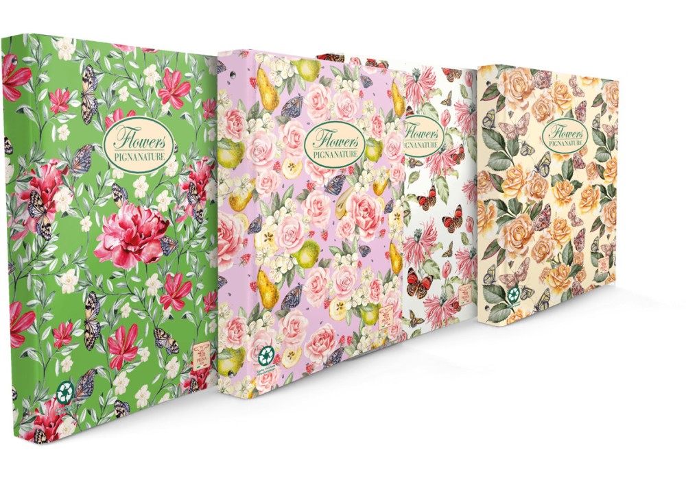 Raccoglitore a 4 anelli Nature Flowers