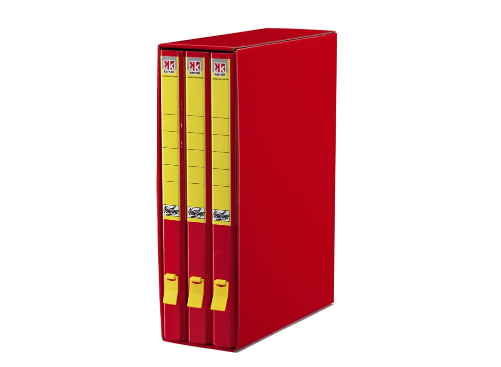 Raccoglitore Karnak New Line, Terzetto, 3 Alette, Dorso 10 Cm