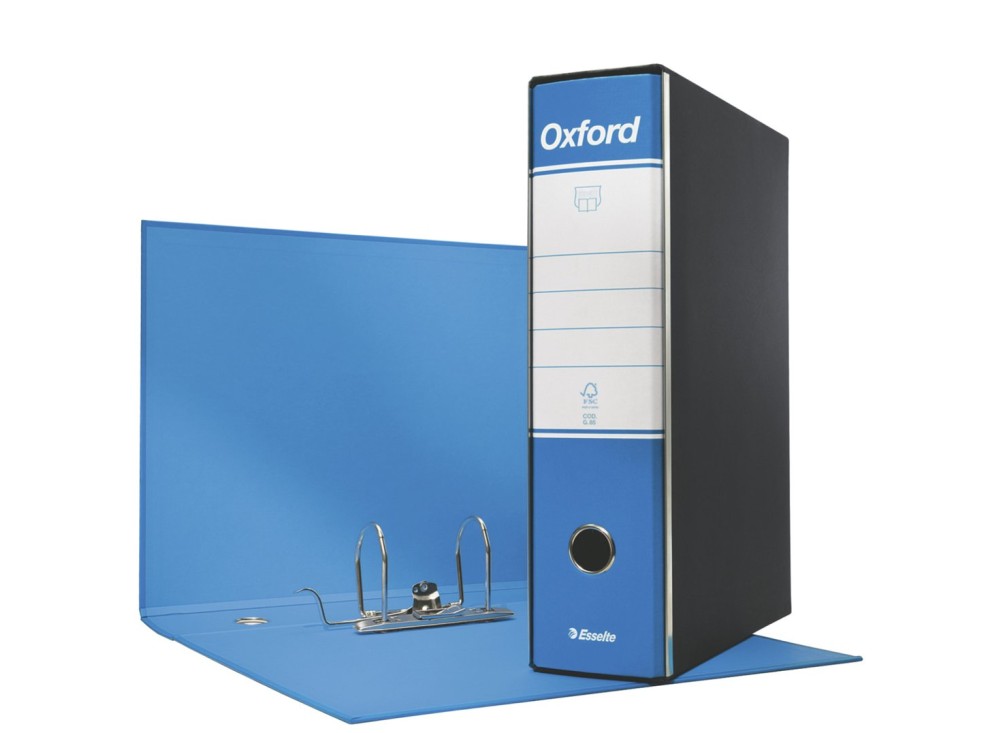 Raccoglitore Oxford  Protocollo, a Leva a 2 Anelli, Vari Dorsi e Colori 0011087