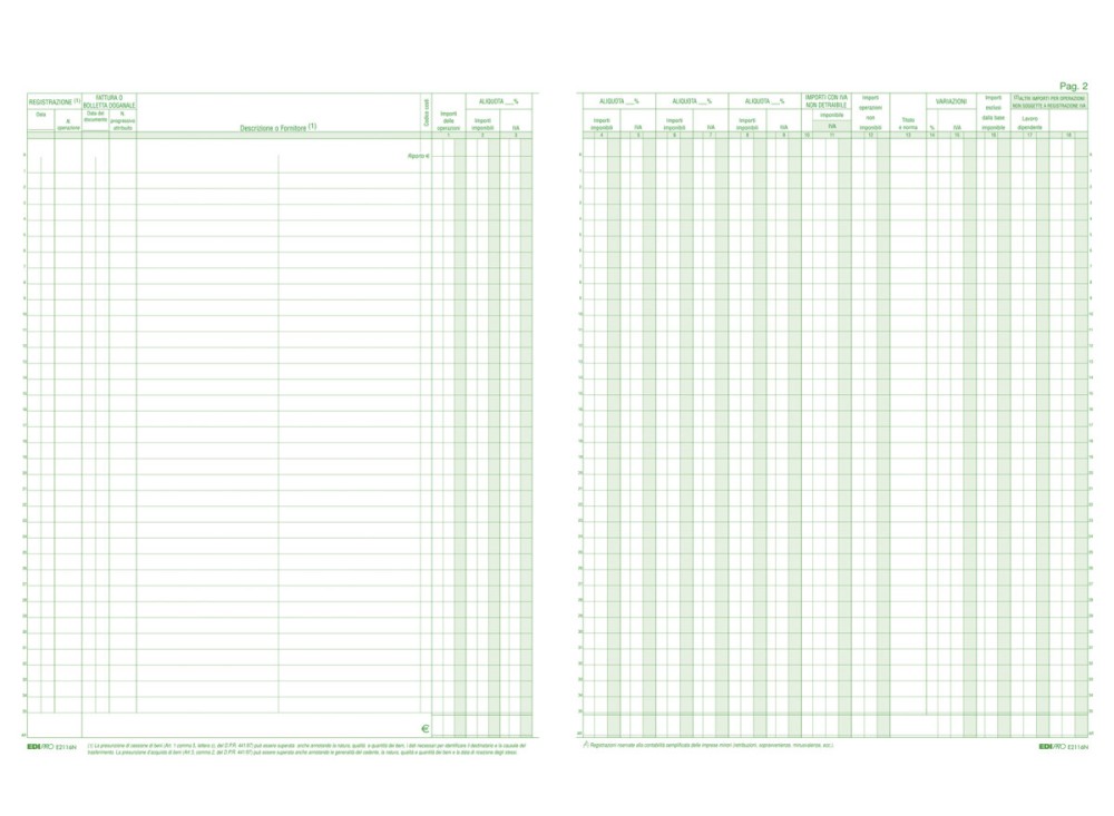 Registro IVA Acquisti