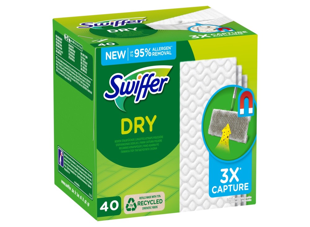 Ricarica Panni Swiffer Dry Pavimenti, CF 40 0683212