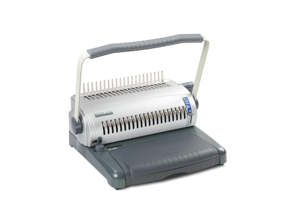 Rilegatrice Professionale S100, per Forare e Raccogliere Fogli