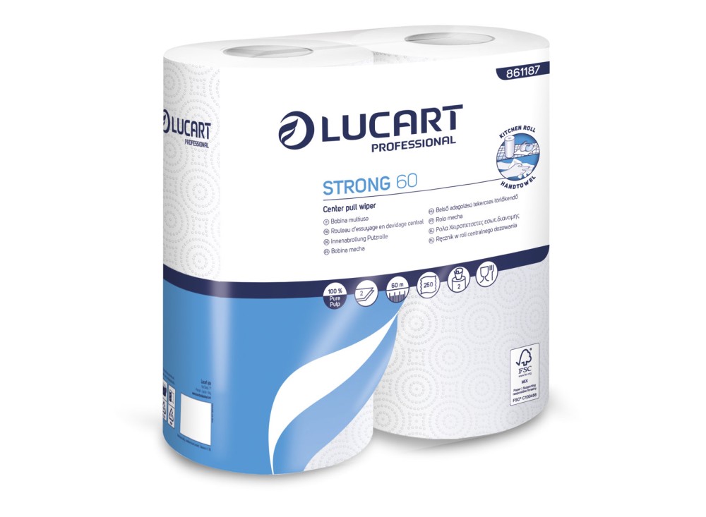 Rotolo Multiuso, Strappi 250, 100%  Pura Cellulosa