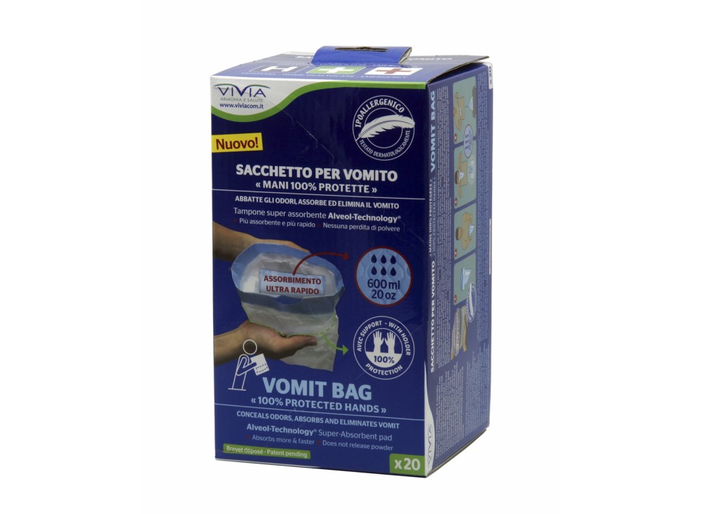Sacchetto Assorbente per Vomito 600 Ml