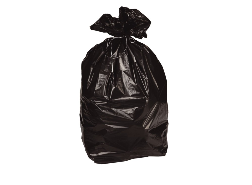 Sacchi Neri per Pattumiera, Confezione da 300 Pezzi, Capacità 110 lt, Micron 33