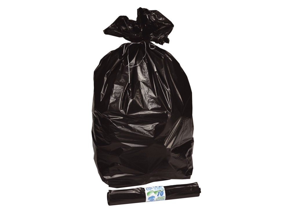 Sacchi per Pattumiera Neri di Alto Spessore, In Confezione Risparmio da 100 Pezzi, Formato cm 90x120