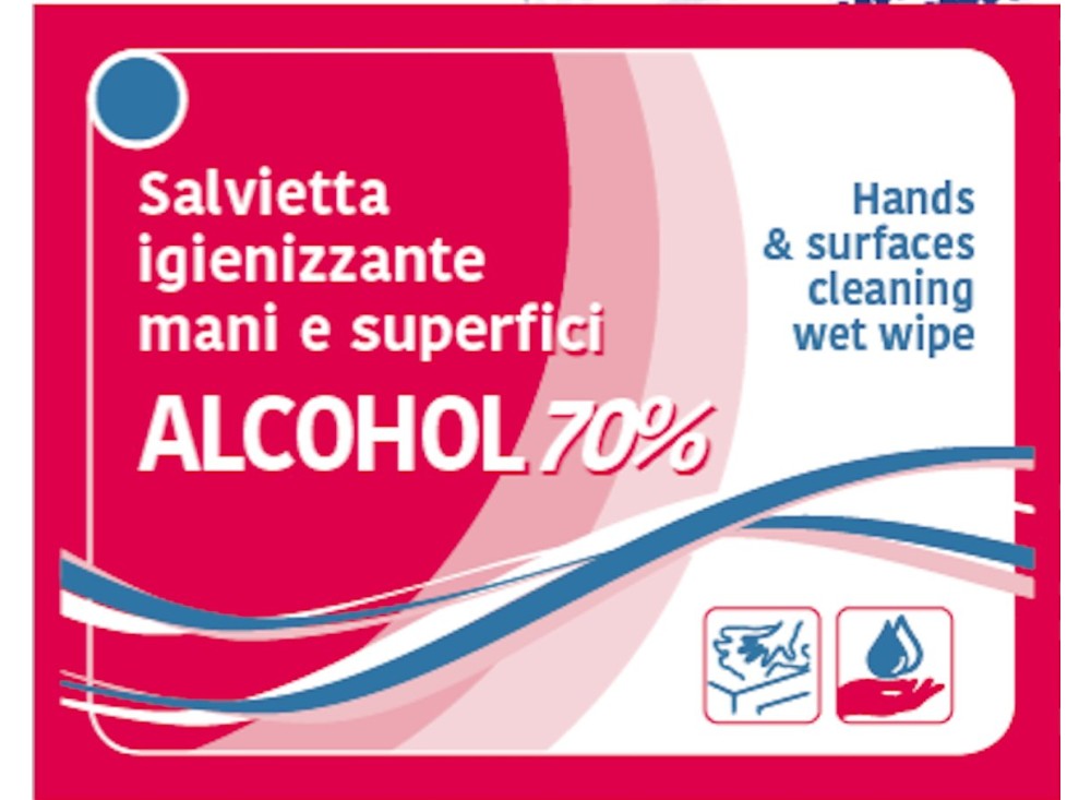 Salvietta Umidificata Mani in Bustina Singola, 400 Pezzi