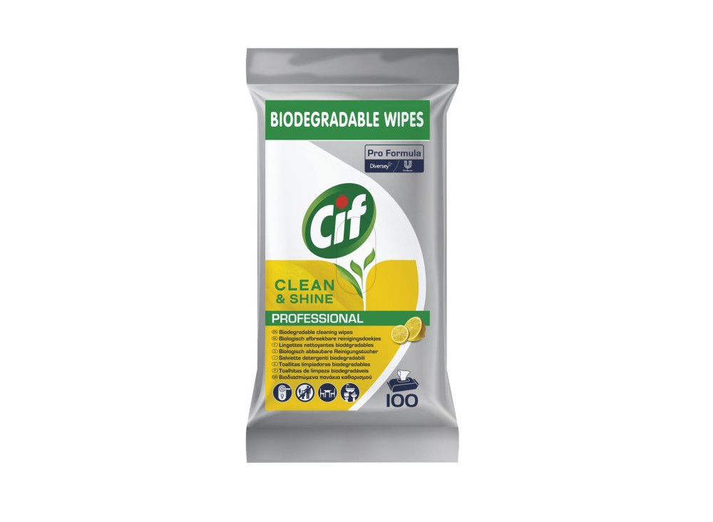 Salviettine Multiuso Igienizzanti Biodegradabili Cif Professional