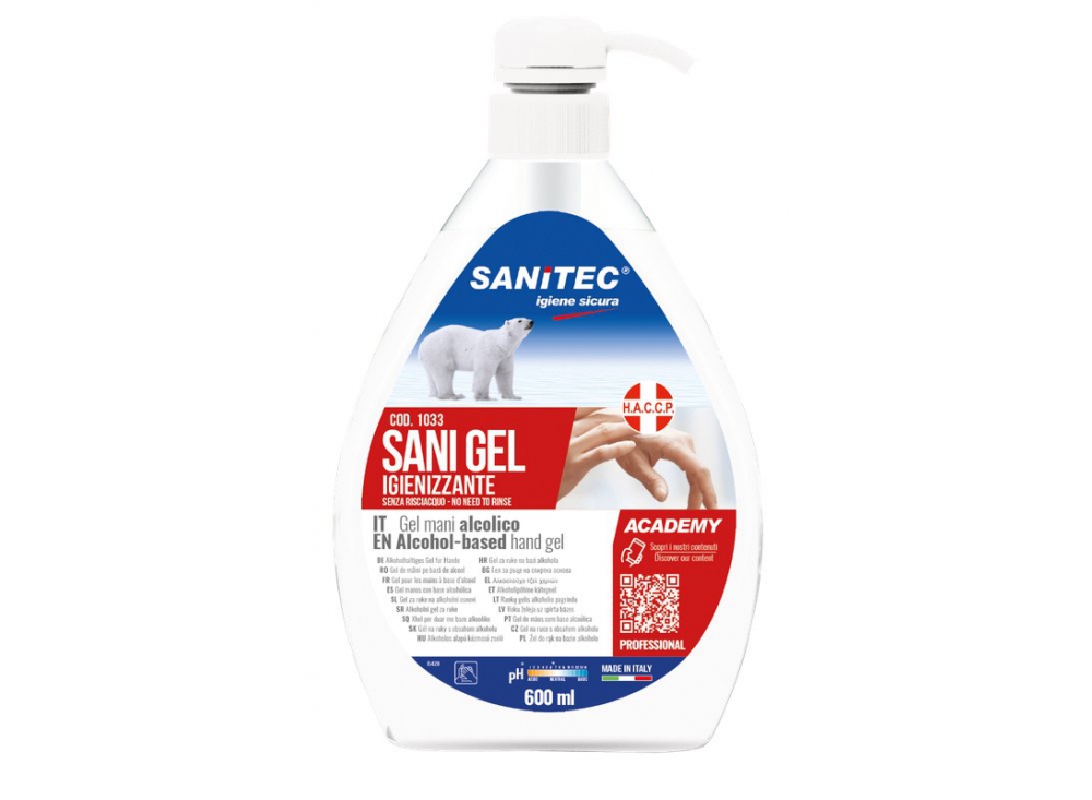 Sanitec gel igienizzante mani Sani Gel - 600 ml
