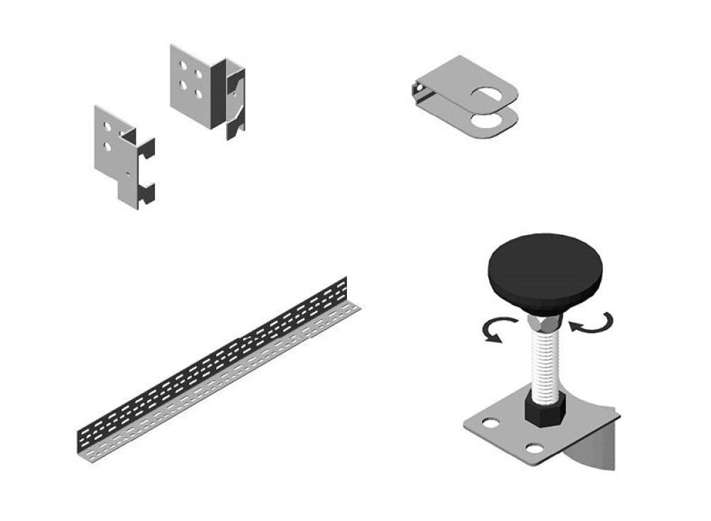scaffalatura metallica a incastro