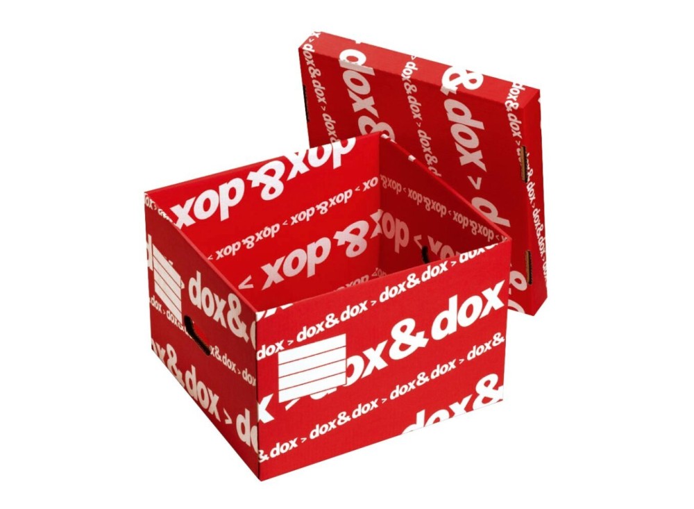Scatola Archivio Dox&Dox, con Coperchio, 42x29x39,5 Cm