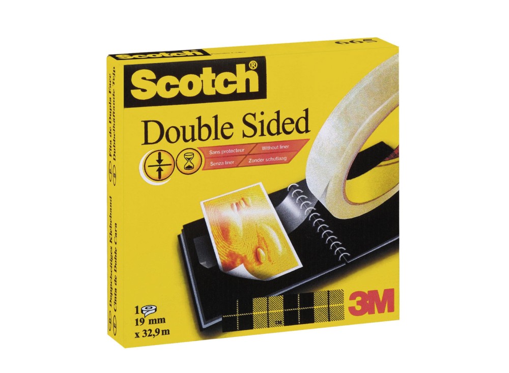 Scotch Double Sided, Nastro Biadesivo, 6,3/33 m x 12 mm