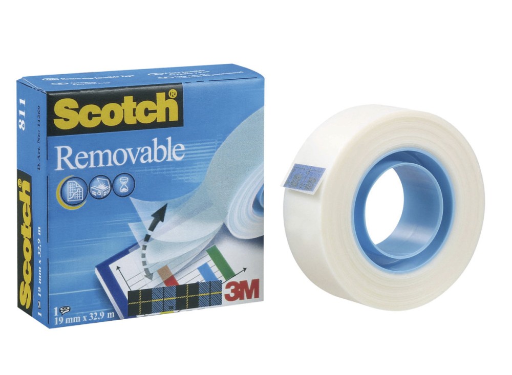 Scotch Magic Removable, Nastro Rimovibile, 33m x 19mm 0211551