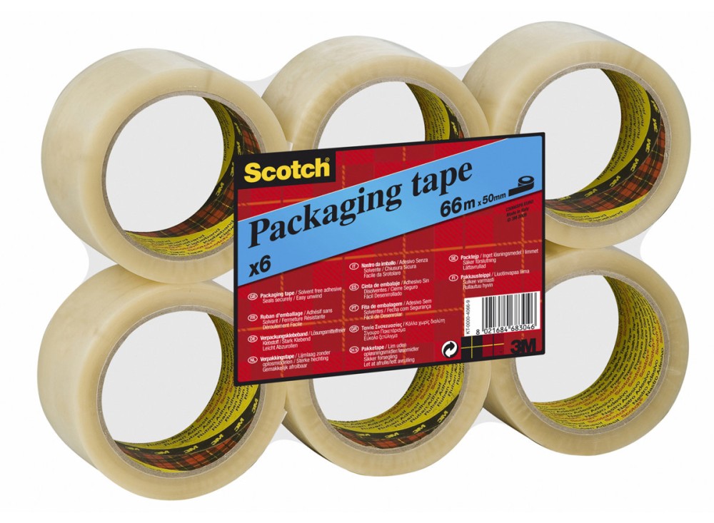 Scotch®, Nastro da Adesivo da Imballo, Silenzioso, mm. 66x50