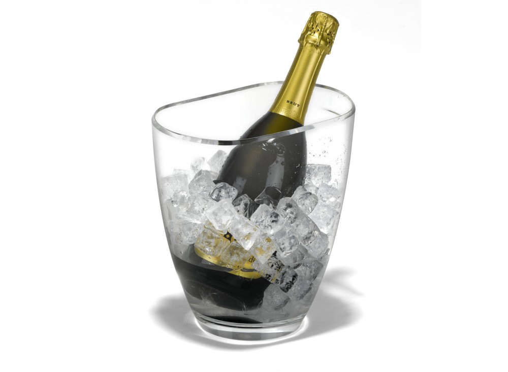 Secchiello Bucket Rinfrescatore "Eclisse" Trasparente, Disponibile in Diverse Capacità