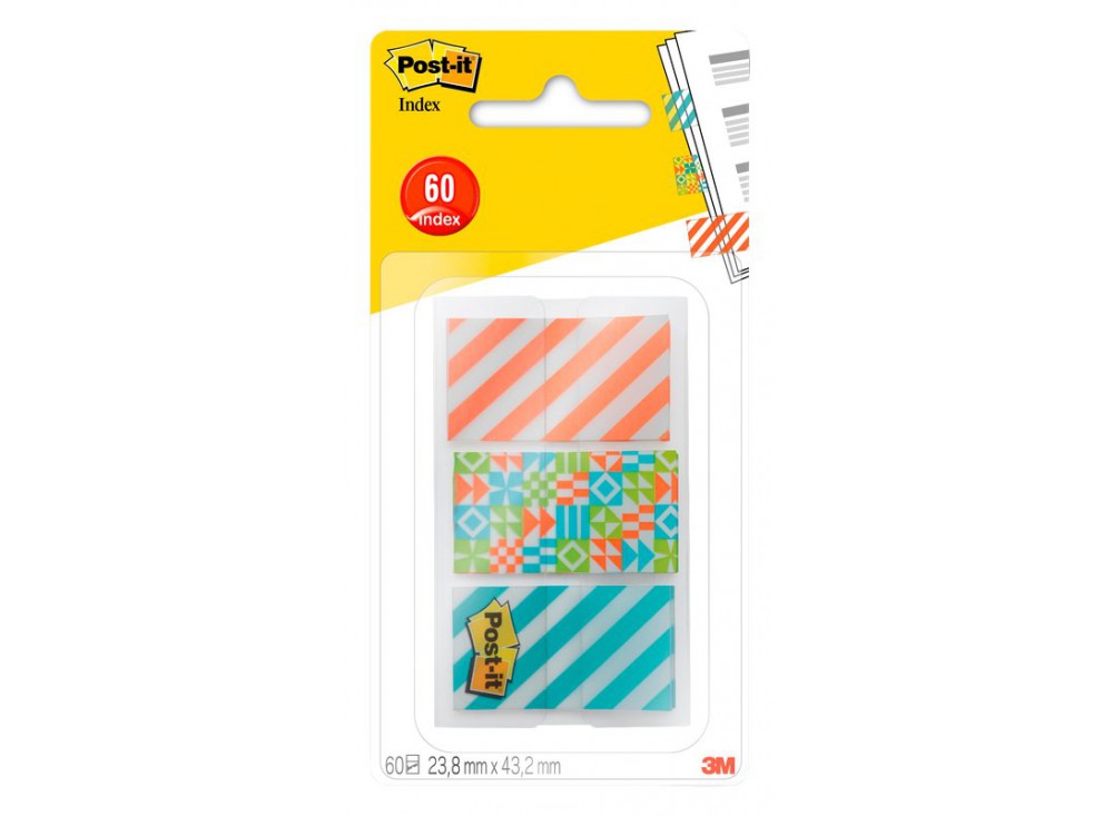 Segnapagina Post-it® Index 682 Medium collezione Fantasia Geometrica