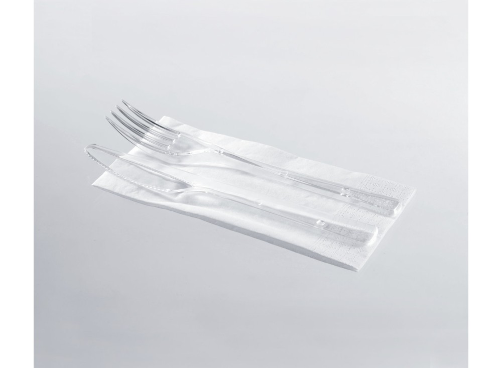 Set Bis in Plastica Rigida Kristal, Confezione da 500 pezzi