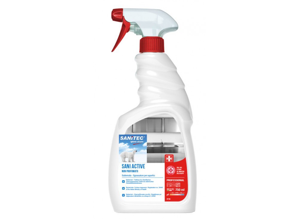 Sgrassatore igienizzante con antibatterico Sani Active Sanitec