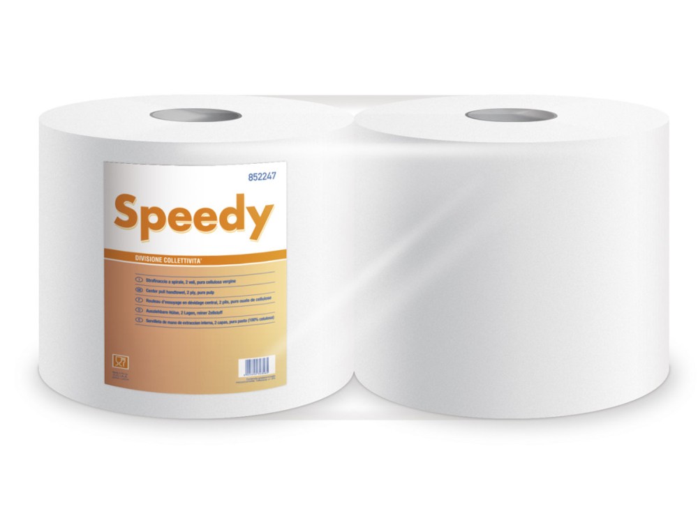 Speedy Strofinaccio Multiuso 800 Strappi in Pura Cellulosa