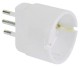 SPINA 2P.+T 10A 1 PRESA SCHUKO 10A BIANCO