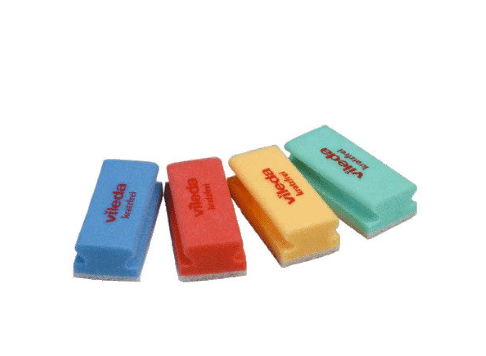 Spugna PurActive Vileda, in Confezione Monocolore da 10 Pezzi