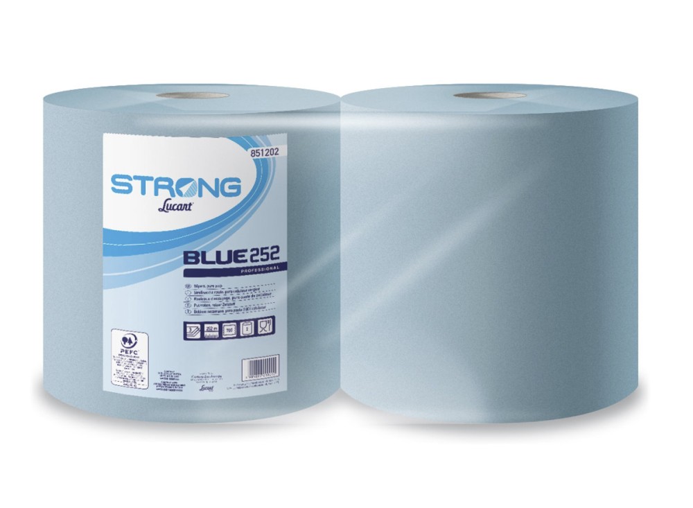 Strofinacci Strong Bleu, 681 Strappi, 100% Pura Cellulosa