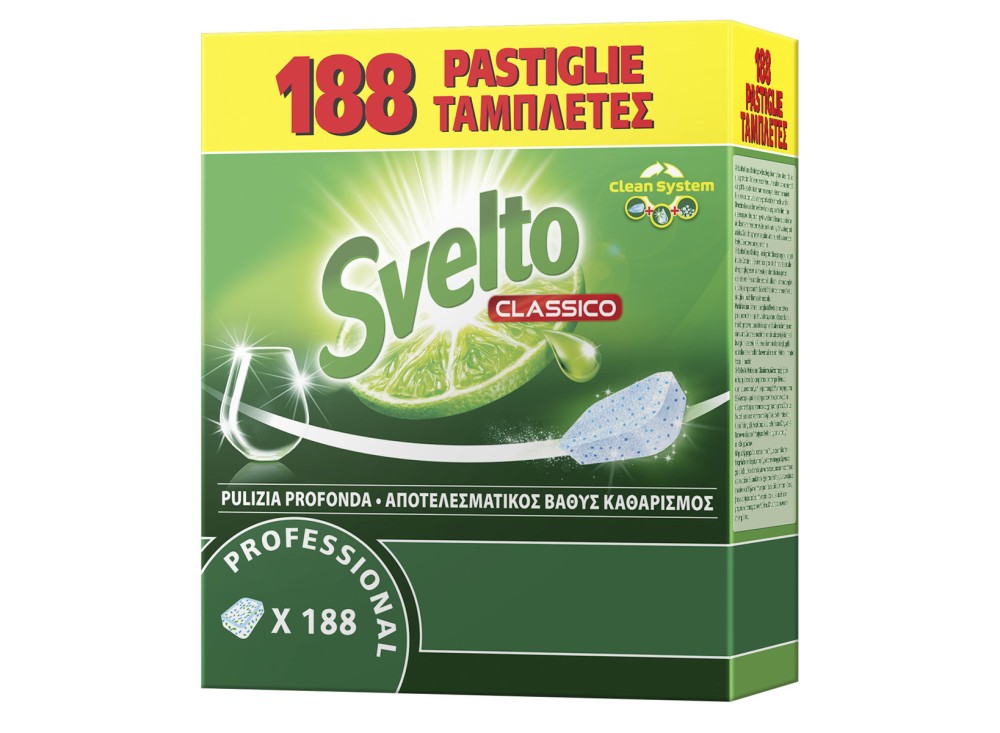 Svelto Tabs, Pastiglie per Lavastoviglie al Limone