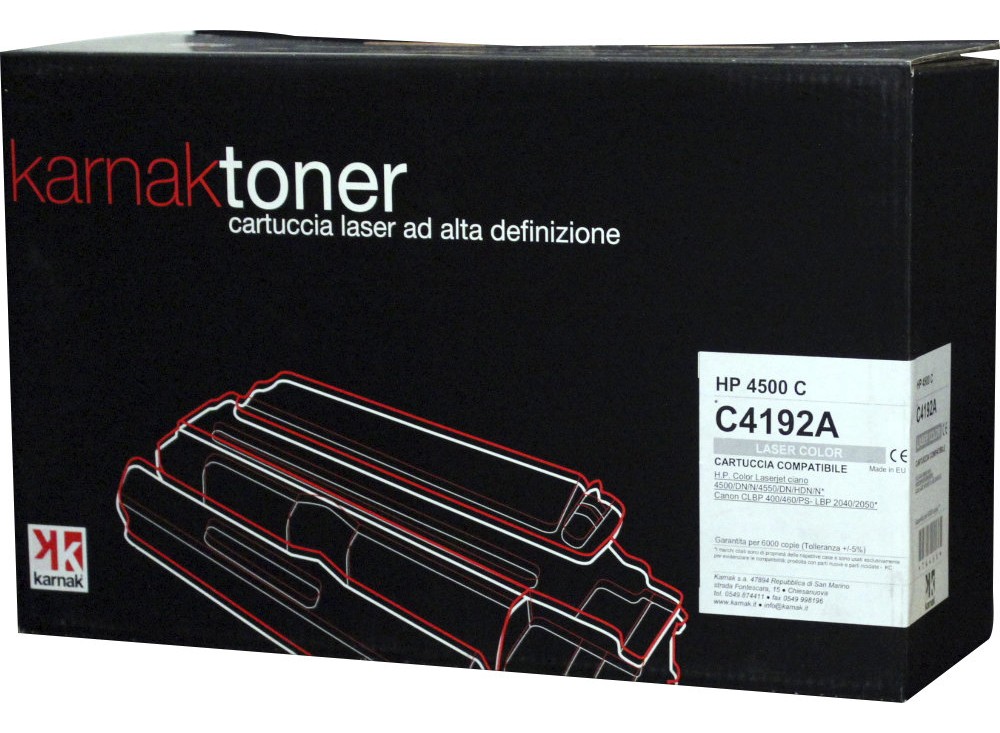 T. KARNAK X H.P. LASERJET 4500 CIANO 6K