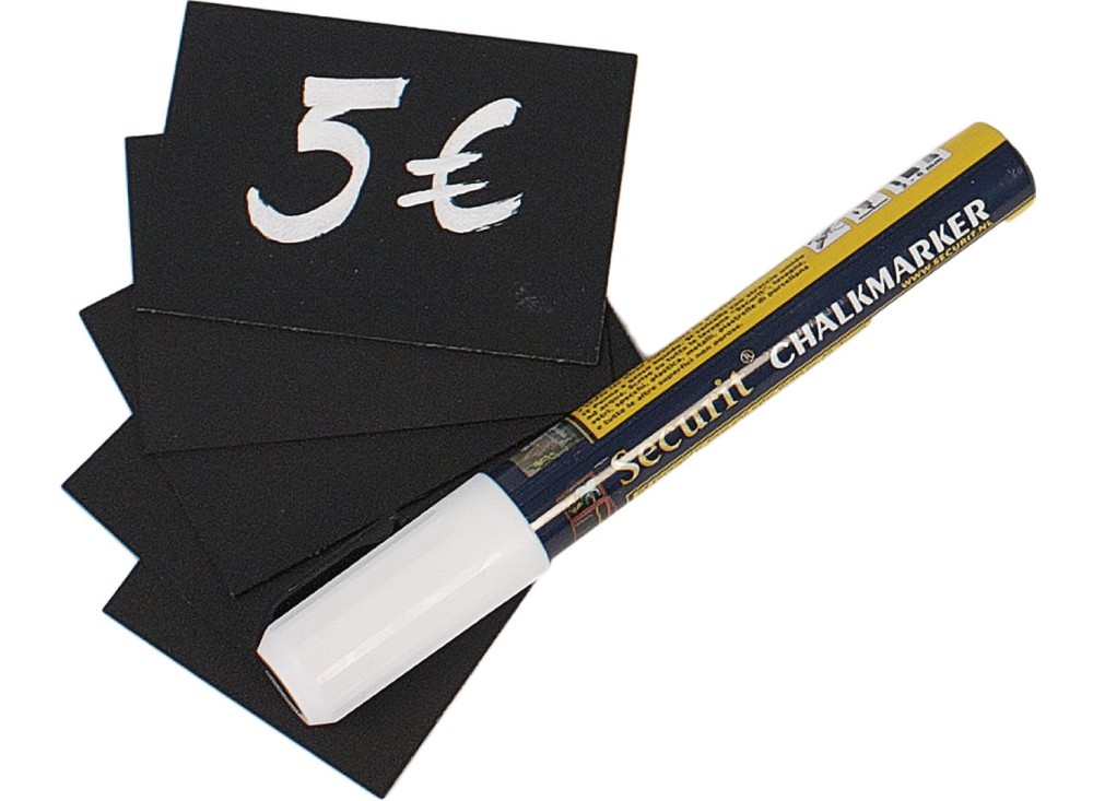 Targhette Segnaprezzo e Messaggi, Cancellabili, 5,2x7,4 Cm