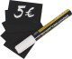 Targhette Segnaprezzo e Messaggi, Cancellabili, 5,2x7,4 Cm