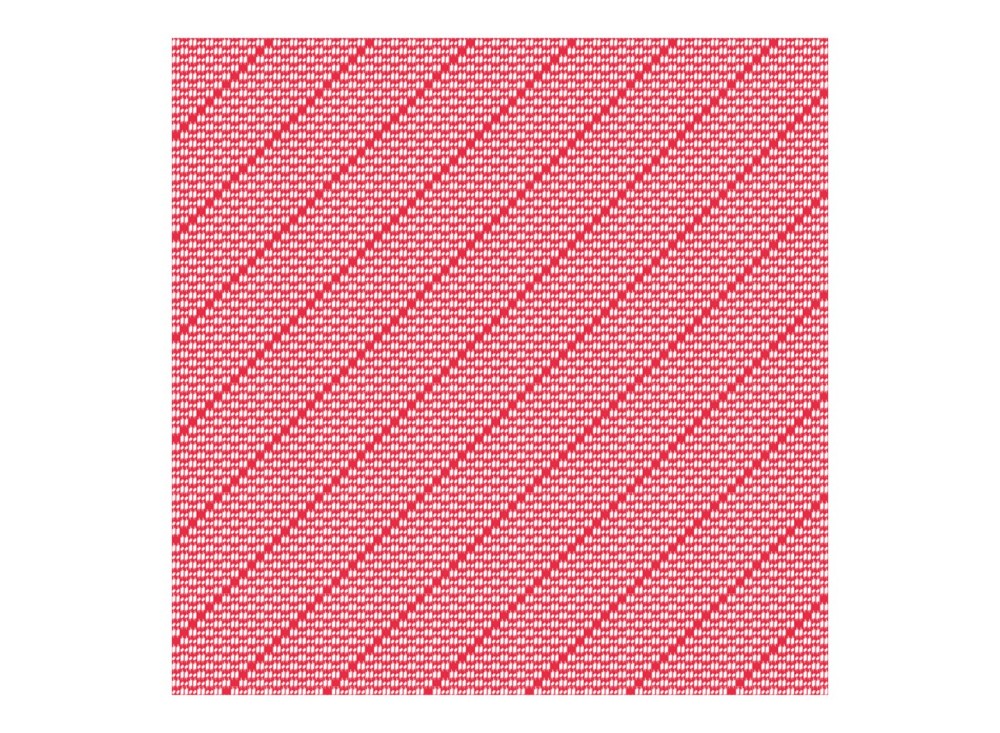 Tovaglia Twine Rosso, Cm 100X100, Cf 25