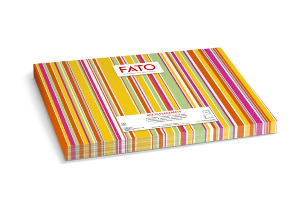 Tovaglietta Carta cm30x40 a Righe Fucsia cf.250