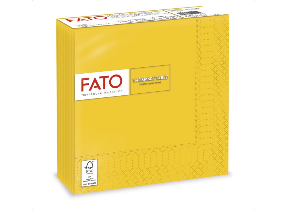 Tovaglioli Monouso 2 Veli Lisci, Formato cm 33x33, Confezione da 50 Pezzi, 100% Pura Cellulosa