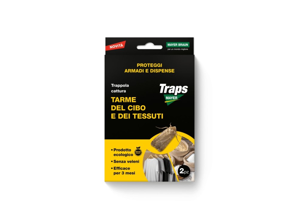 Trappola tarme cibo e tessuti Traps Mayer, 2 pezzi