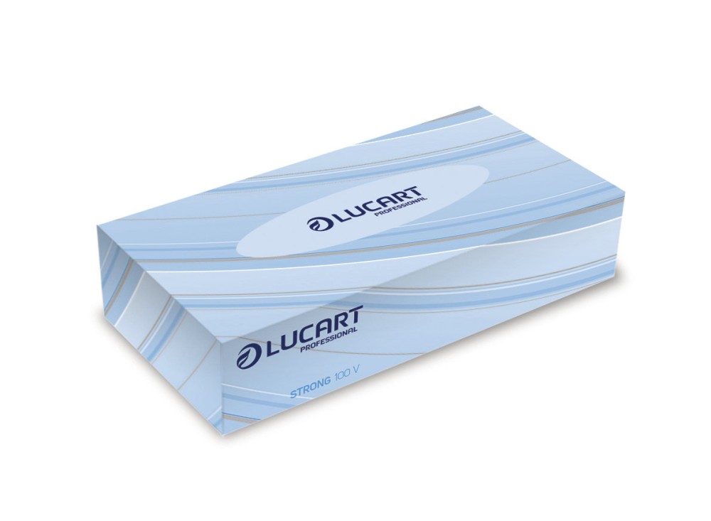 Veline Cosmetiche, 100% Pura Cellulosa, Carta Bianca Strong, 2 Veli, 100 Pezzi 0681615