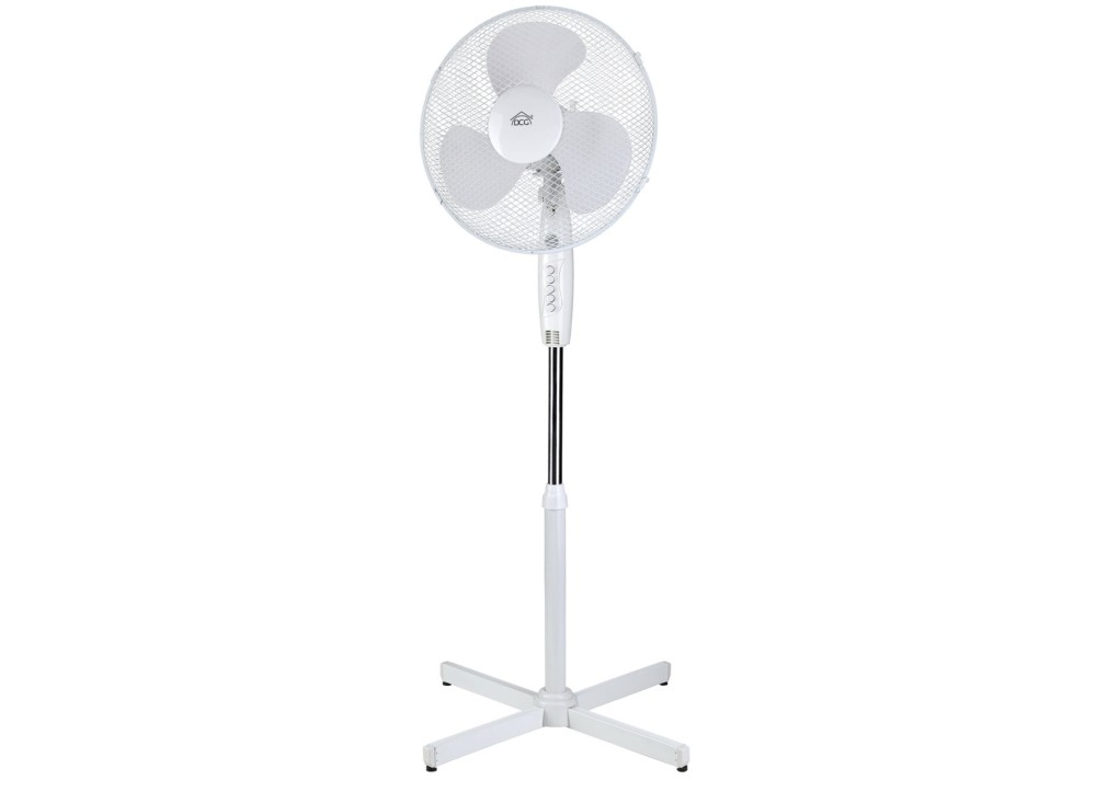 Ventilatore a Piantana, Alimentazione 230V, Colore Bianco