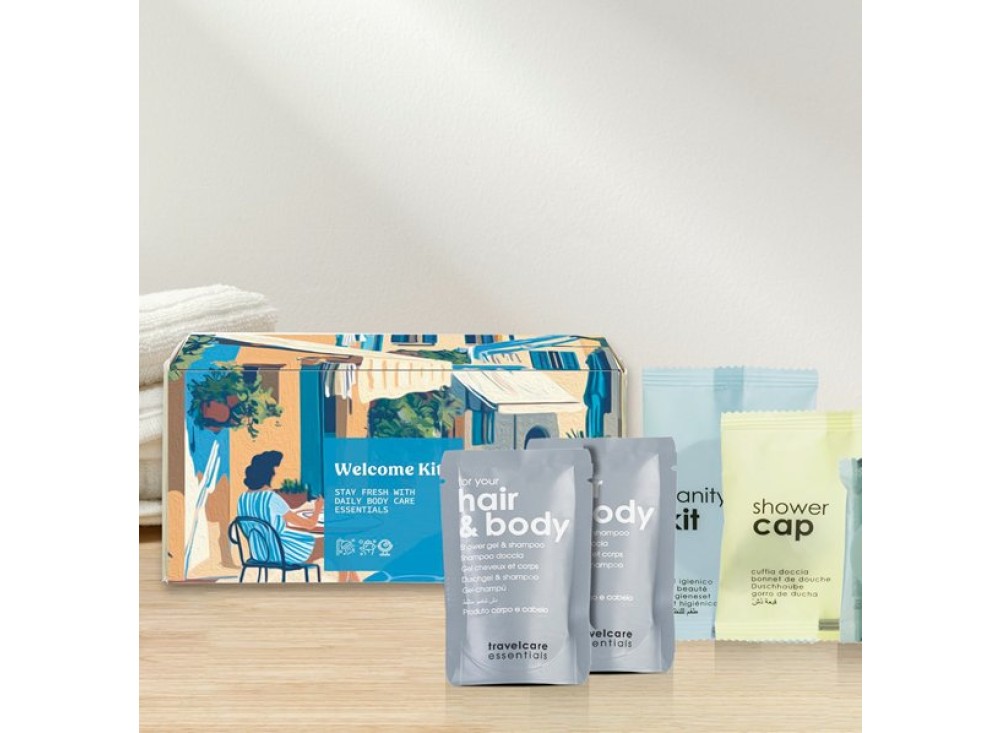 WELCOME KIT CAMERA 5PZ: 2XDOCCIA, SAPONE, VANITY K